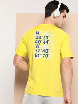 Alcis - Men Yellow Sports T-Shirt