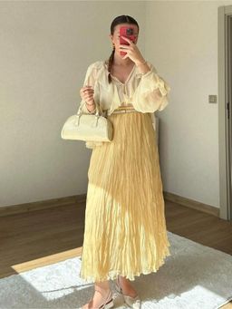 MISS MOSA BY AKANKSHA - Daisy Summer In Yellow Skirt