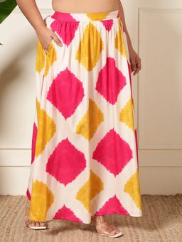 Deebaco - Multi Colour Printed Women Plus Size Skirt