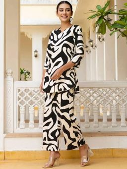 Gahan - Womens White Printed Pure Cotton Co-Ord Set