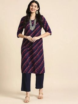 Gahan - Womens Multi-Color Printed Regular Kurta with Pant
