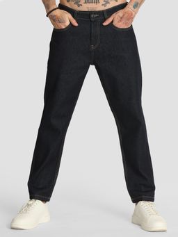 Bene Kleed - Men Mid-Rise Rinse Wash Regular Fit Premium Denim Trouser Navy Blue