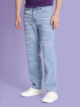 Bene Kleed - Men Crushed Look Straight Fit Jeans