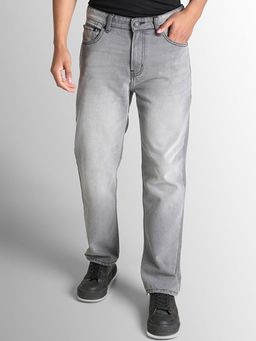 Bene Kleed - Men Relax Fit Light Shade Jeans Grey