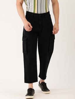 Bene Kleed - Men Pure Cotton Loose Crop Cargo Jeans