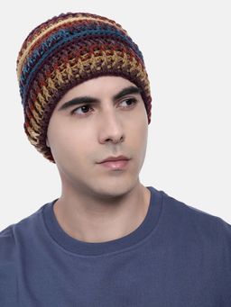 Magic Needles - Multi-Color Woven Crochet Beanie