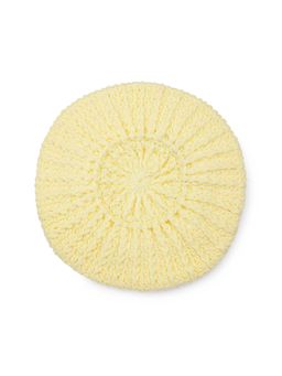 Magic Needles - Yellow Woven Beret Cap