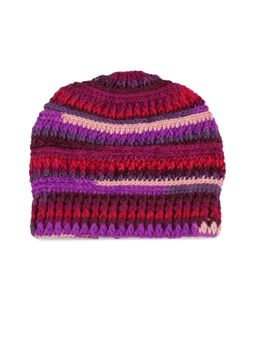 Magic Needles - Multi-Color Handmade Woven Crochet Beanie