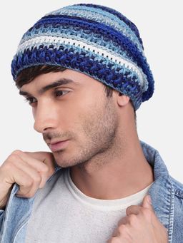 Magic Needles - Multi-Color Handmade Woven Crochet Beanie
