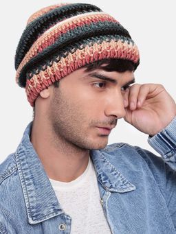 Magic Needles - Multi-Color Handmade Woven Crochet Beanie
