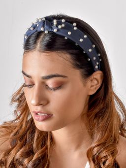 Joker and Witch - Joker & Witch Gilly Pearl Dark Blue Hairband