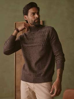 Andamen - Men Solid Casual Regular Fit Pullover