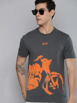 Levi's - Men Grey Crew Neck T-Shirt