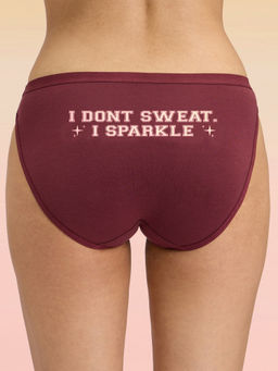 Lola and Mae - C.O.A.T Bikini Panty Pack of 1-Tipsy Maroon LMP1002