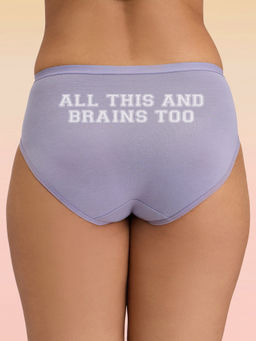 Lola and Mae - C.O.A.T Hipster-Panty Pack of 1- Savage Grey LMP1015