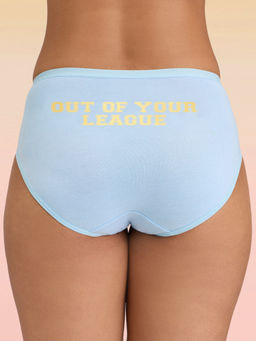 Lola and Mae - C.O.A.T Hipster-Panty Pack of 1-Hot Stuff Light Blue LMP1015