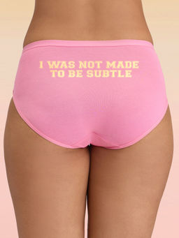 Lola and Mae - C.O.A.T Hipster-Panty Pack of 1- Savage Pink LMP1015