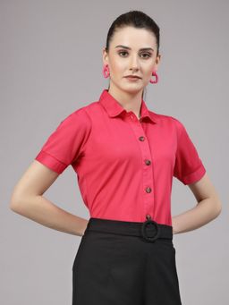 Style Quotient - Women Casual Pink Shirt