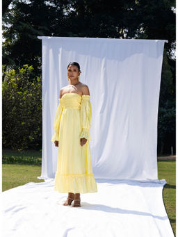 Malie - Lime Sorbet Off shoulder AMIE Dress