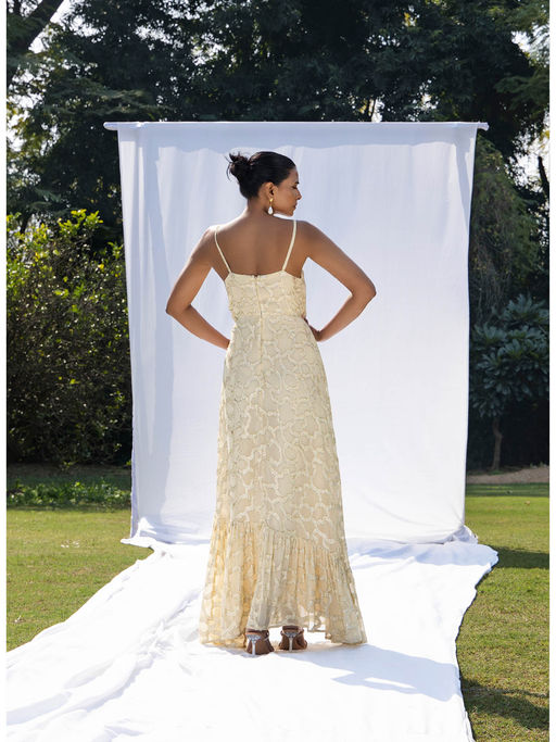 chinese dress ladies Malie Jersey Dress - Nature Abhors A Vacuum Multicolored Sleeveless Maxi  Dress