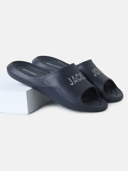 Jack & Jones - Navy Blue Moulded Sliders