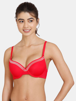 Zivame - Pure Bliss Push Up Wired Medium Coverage Bra - Ski Patrol