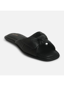 Aldo - Peony Leather Black Solid Flats