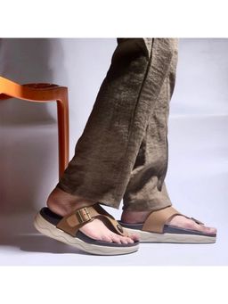 Monkstory - Men Escape Buckle Sandals - Brown