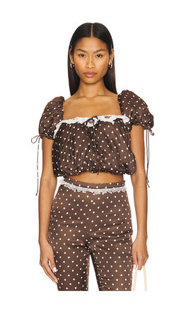For Love & Lemons - Chocolate Dot Top