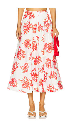 Milly - Juliet Rose Midi Skirt