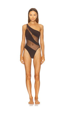 Norma Kamali - Snake Mesh Mio One Piece