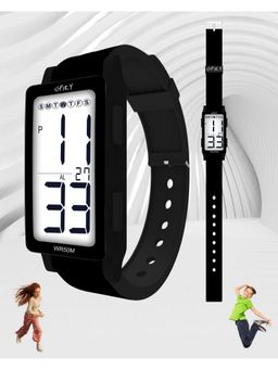 Spiky - Kids Black Digital Diving Watch with Alarm (M)