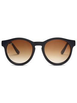 SunVoir - Polycarbonate Sunglass UV 400 Brown Lens Men & Women Round Sunglasses - SUNVOIR-016-C3