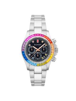 Duxot - Atlantica Limited Edition Chronograph 36Pcs Cubic Zircona Round Dial Mens Watch - Dx-2048-Cc