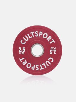 CULT - 2.5Kg Colour Bumper Plate With Rubber Coating (Pack of 4)