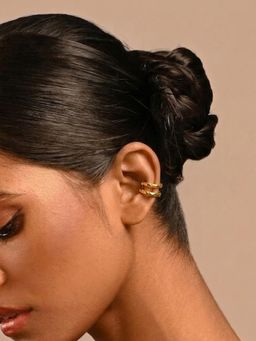 Arvino - Organic Curve 92.5 Sterling Gold Ear Cuff