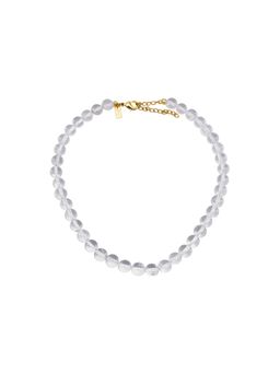 Lunaya Jewelry - Clear Bubble Gemstone White Necklace