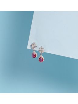 Anoree - Seraphina Luxe Teardrop Red Earrings