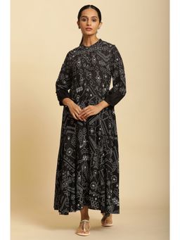 W - Black Geometric Dress