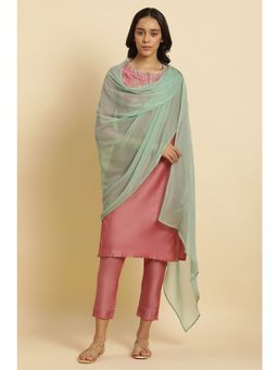 W - Green Solid Dupatta