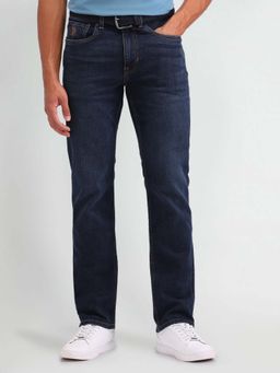 U.S. Polo Assn. Denim Co. - Cotton/Elastane Solid/Plain Straight Fit Jeans
