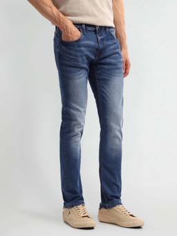 U.S. Polo Assn. Denim Co. - Cotton Blend Solid/Plain Slim Fit Jeans