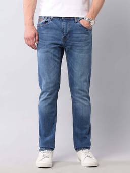 U.S. Polo Assn. Denim Co. - Cotton Solid/Plain Slim Fit Jeans