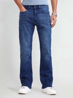 U.S. Polo Assn. Denim Co. - Cotton Solid/Plain Bootcut Fit Jeans