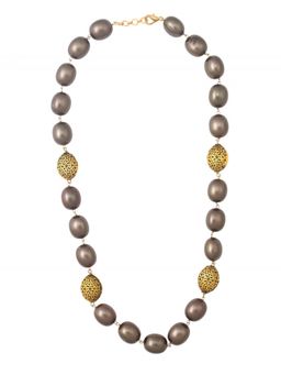 Joules By Radhika - Gold Antique Beads Necklace