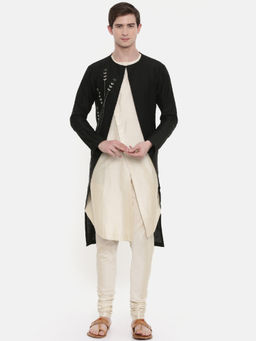MAYANK MODI - Double Layered Kurta Set With churidar and Jacket