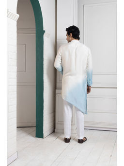 SMRITI - Ivory-Sky Ombre Kurta and Pant