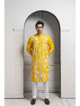 SMRITI - Sunshine Yellow Embroidered Kurta and Pant