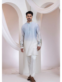 SMRITI - White Ombre Neelra Kurta and Pant