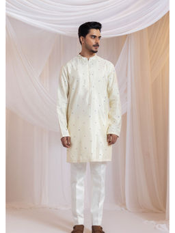 SMRITI - Off White Knots Kurta and Pant